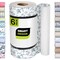 Smart Design Bonded Grip Shelf Liner - 12 Inch x 60 Feet Total (Set of 6 Rolls) - Wisteria Blue